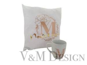 Blazina Monogram+ skodelica z imenom po želji