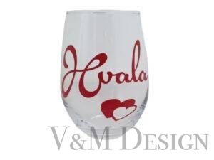 Kozarec za vino Hvala
