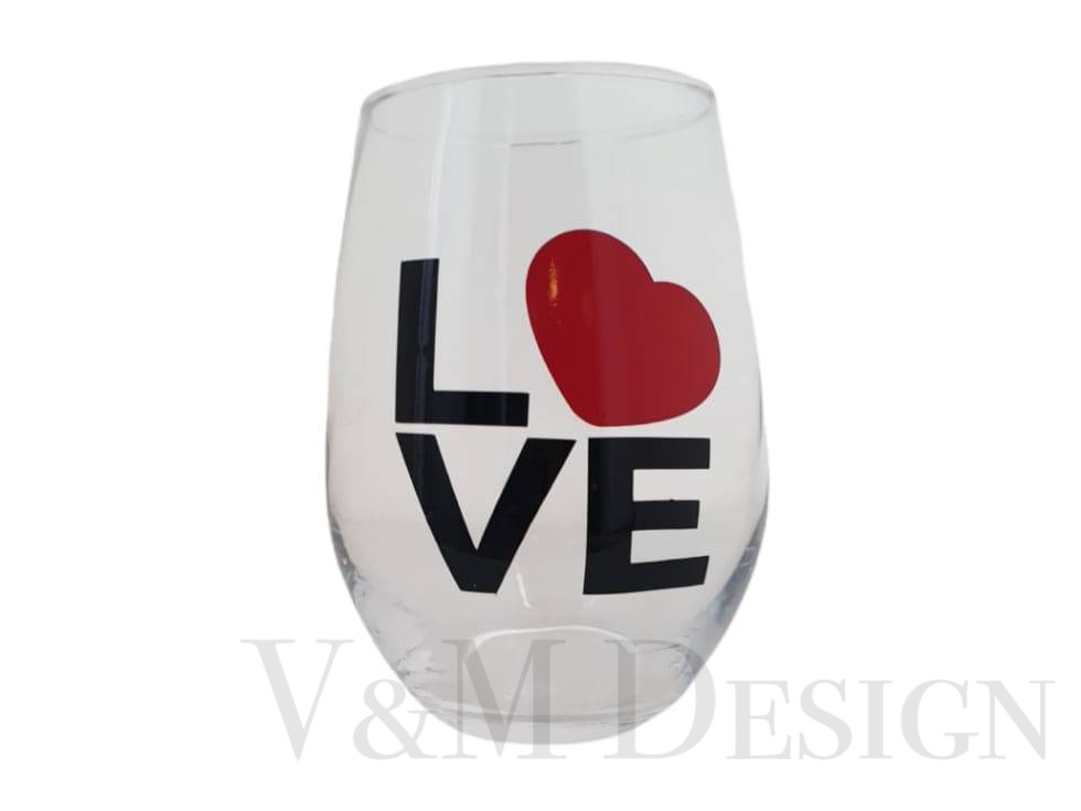 Kozarec za vino LOVE