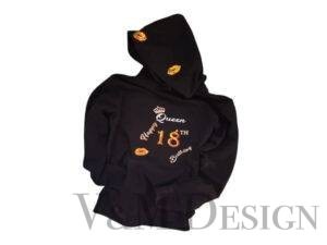 Pulover ženski s kapuco-hoodie Happy Birthday