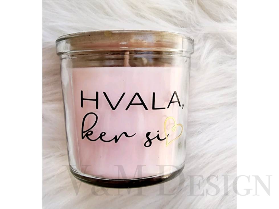 Dišeča sveča -Hvala, ker si