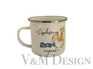 Emajlirana Skodelica "Dogodivščinam nasproti"ime po želji