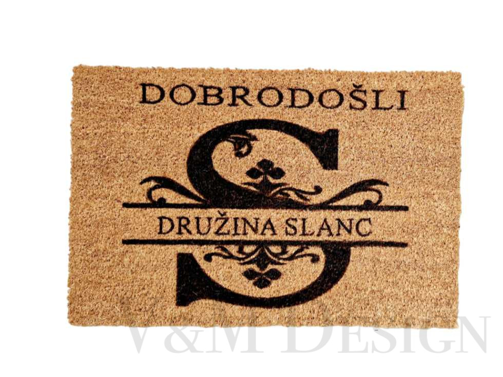 PREDPRAŽNIK Priimek-začetnica monogram