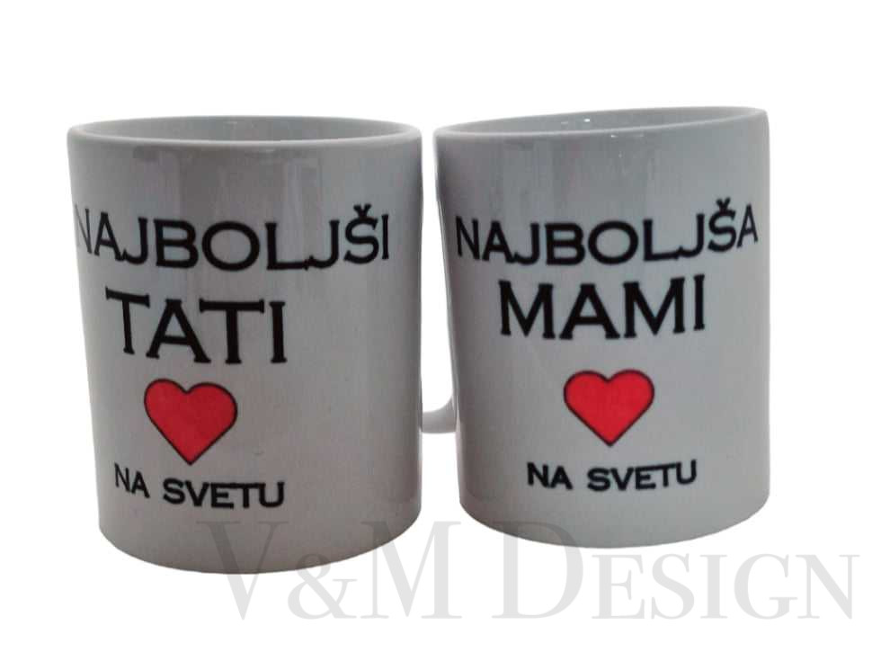 Skodelica "Najboljša Mami- Najboljši Ati