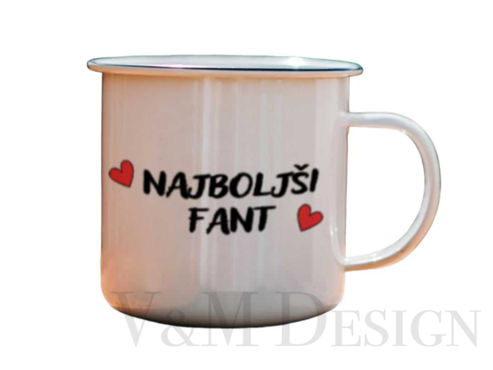 Emajliran lonček "Najboljši Fant"