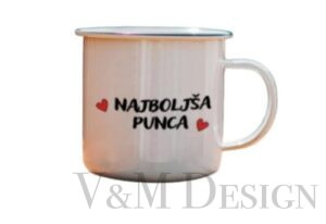Emajliran lonček "Najboljša punca"