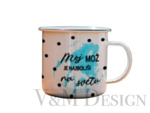 Emajliran lonček "Najboljši mož"