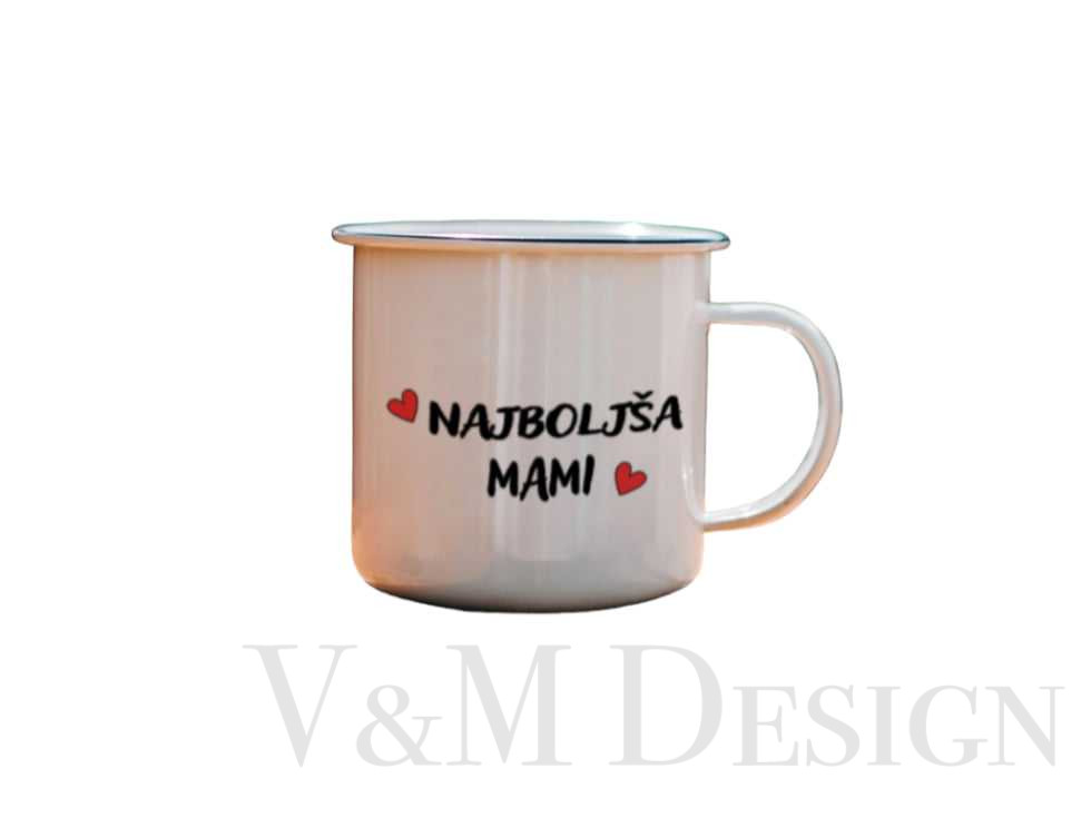Emajliran lonček" Najboljša mami"