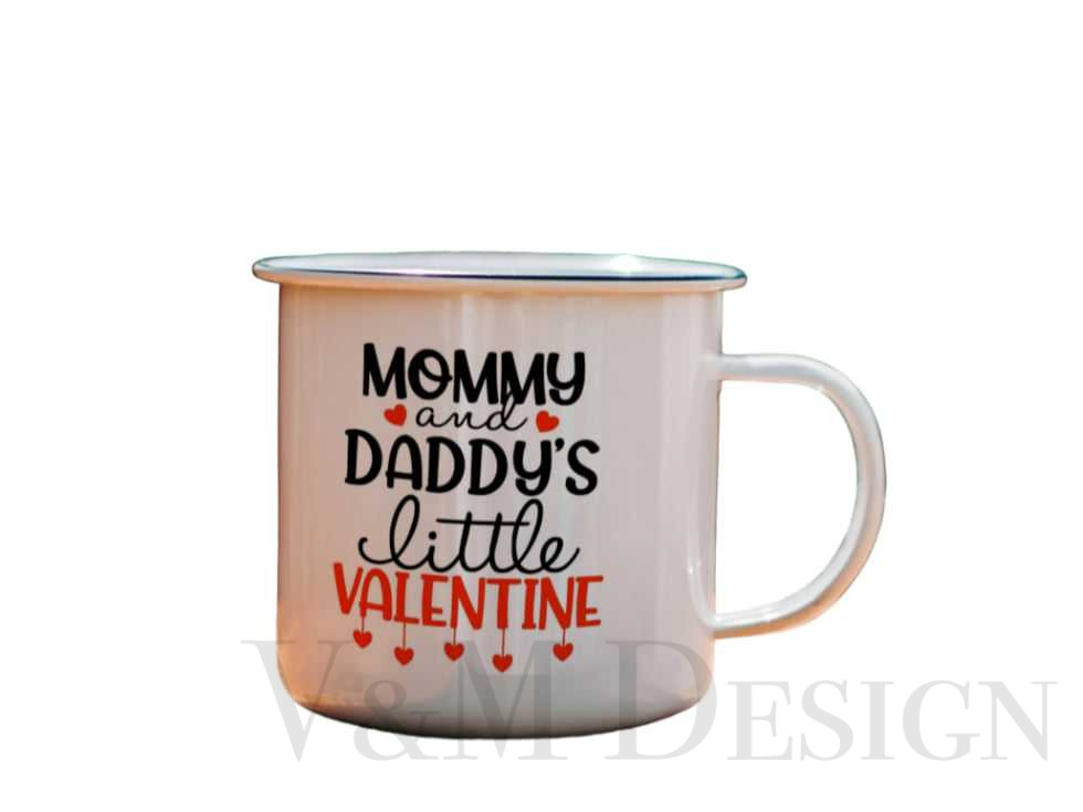 Emajliran lonček" Mommy and Daddy s little VALENTINE