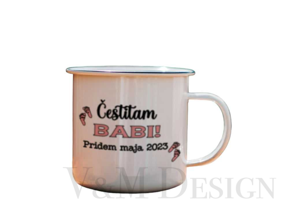 Skodelica "Čestitamo BABI....pridem
