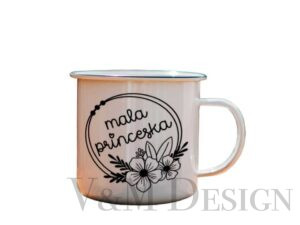 Emajlirana skodelica "mala princeska"