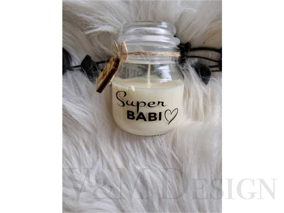 "Super babi" dišeča sveča
