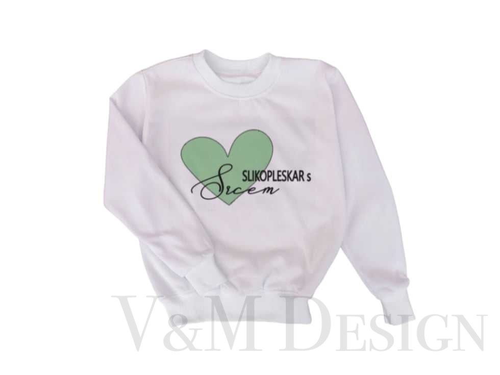 Pulover Slikopleskar s Srcem