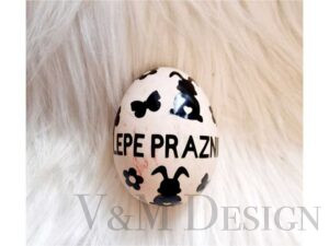 Nalepka za pirhe "Vesele praznike"